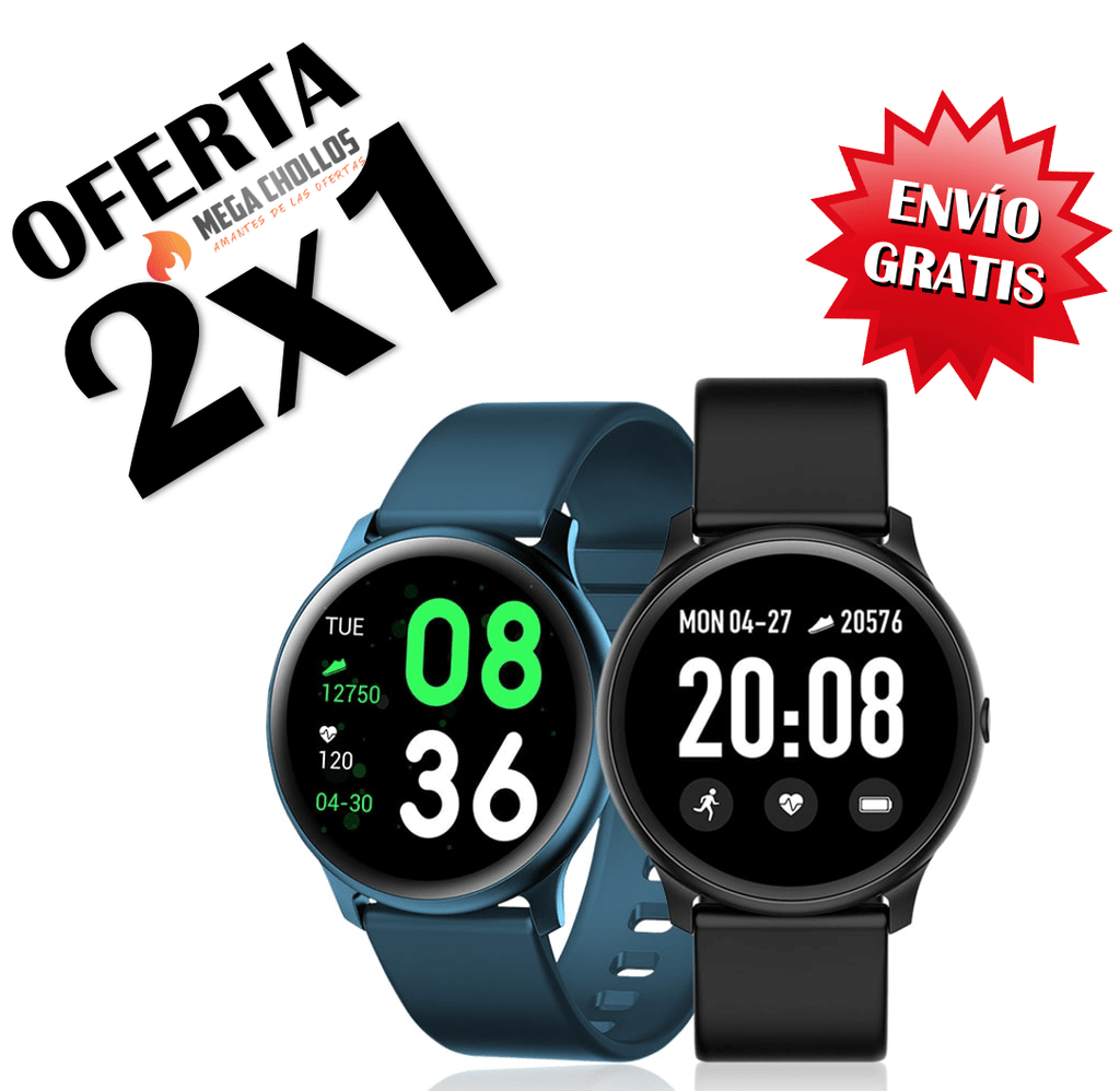 Mega Chollos ¡OFERTA 2x1! Smartwatch KW19 ⚡️ Modelo 2021 🔥¡OFERTA 2x1!