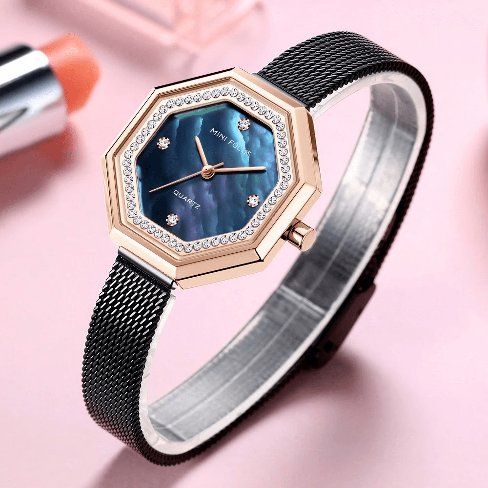 Mega Chollos Reloj Oro Rosa y Diamantes
