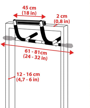 Mega Chollos Barra de ejercicios para puerta "GO UP"