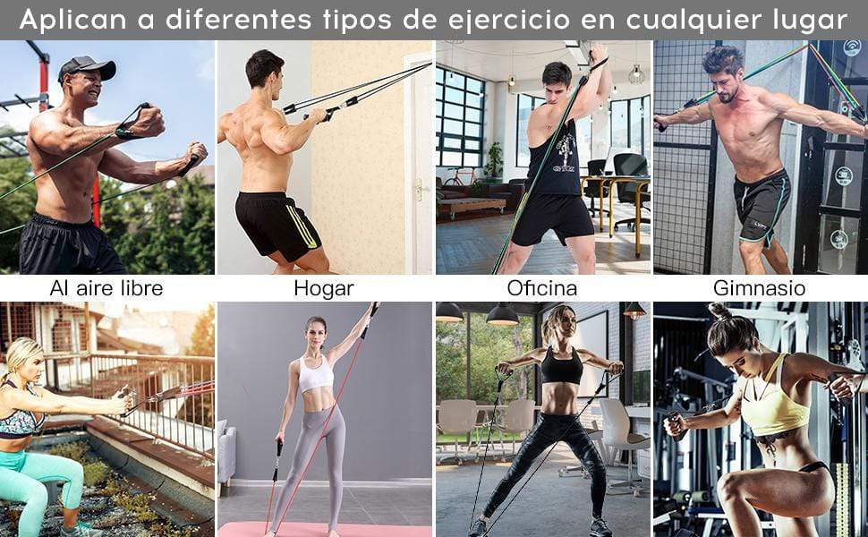 Mega Chollos Oferta! Pack gomas elásticas de resistencia "FitBands"