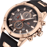 Mega Chollos Reloj Mini Focus Impermeable Negro & Oro ¡AL 50%!